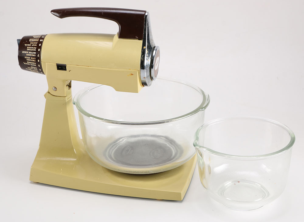 1970s Harvest Gold Sunbeam Mixmaster Mixer