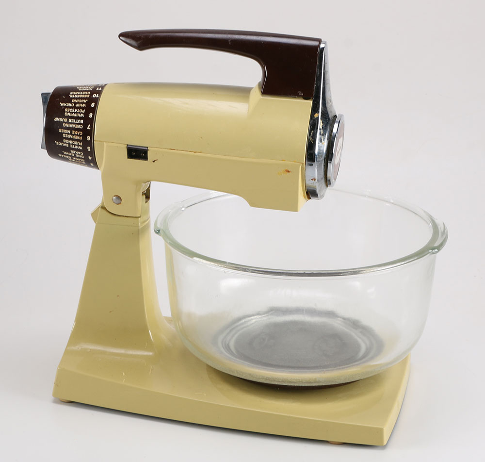 1970s Harvest Gold Sunbeam Mixmaster Mixer