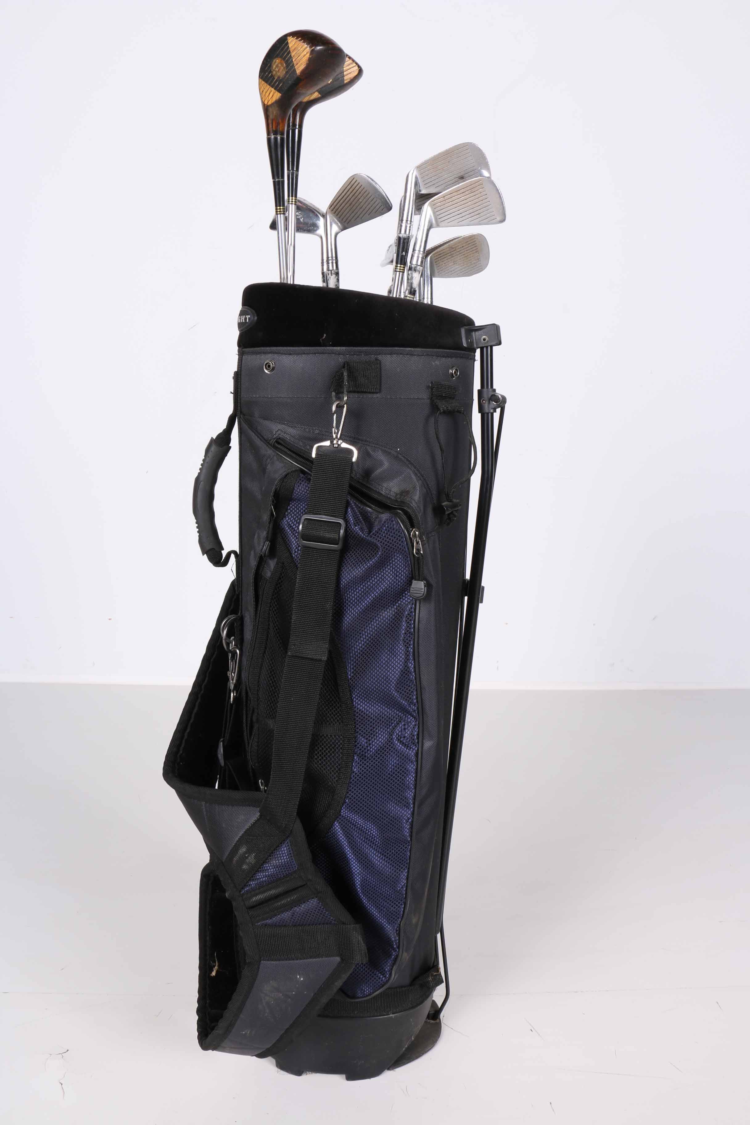 Vintage Walter Hagen Golf Clubs with Bag