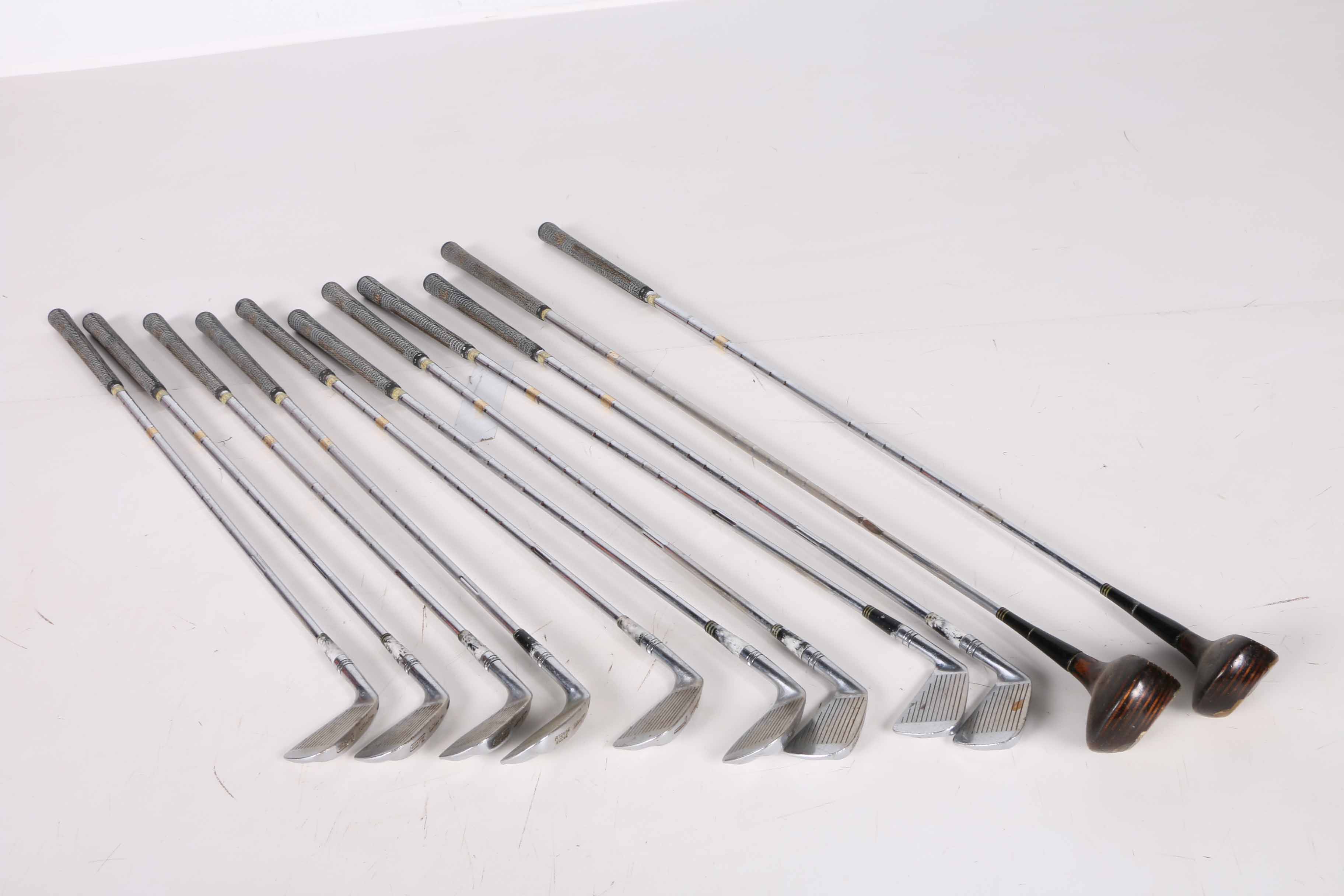 Vintage Walter Hagen Golf Clubs with Bag