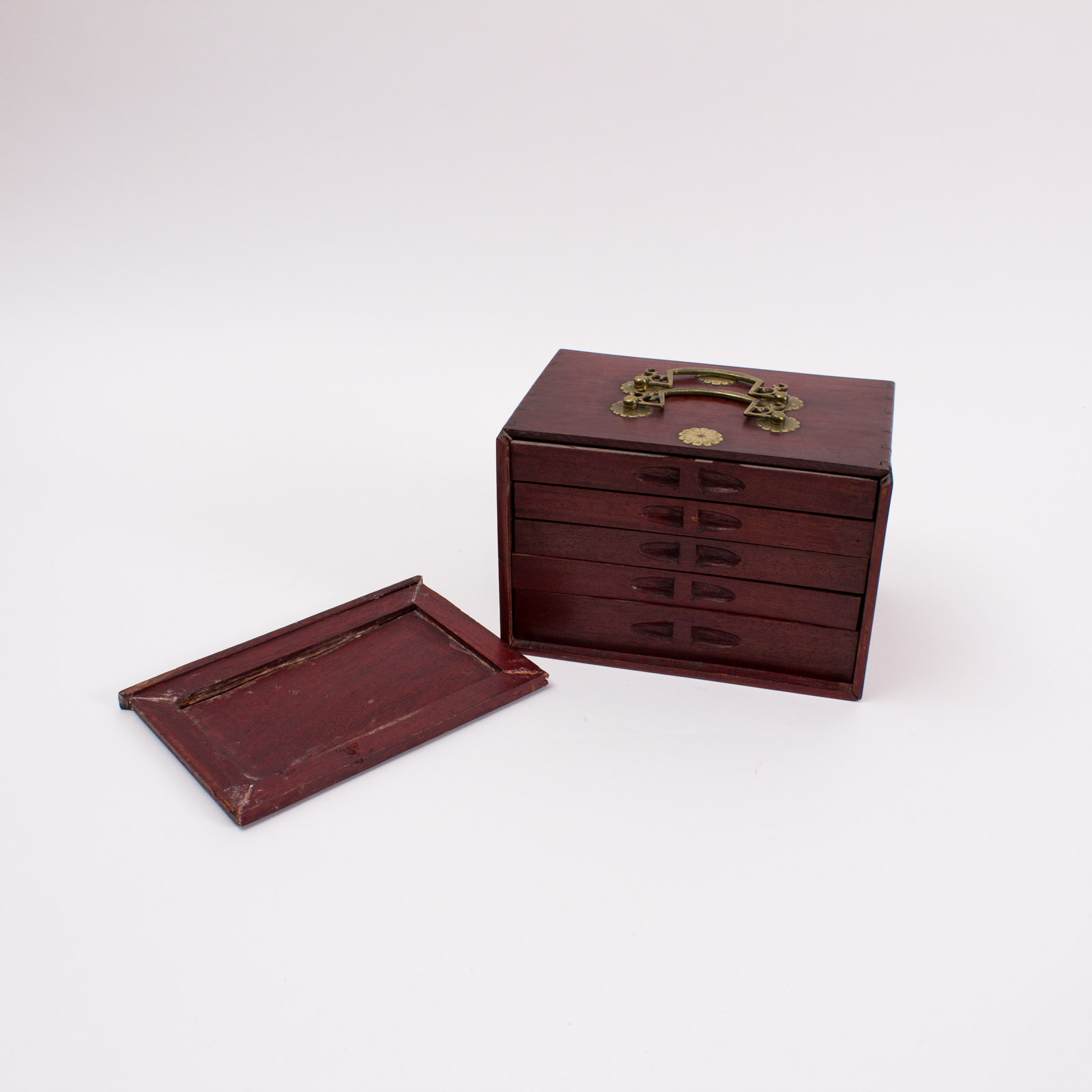 Vintage Bone Mah Jongg Set