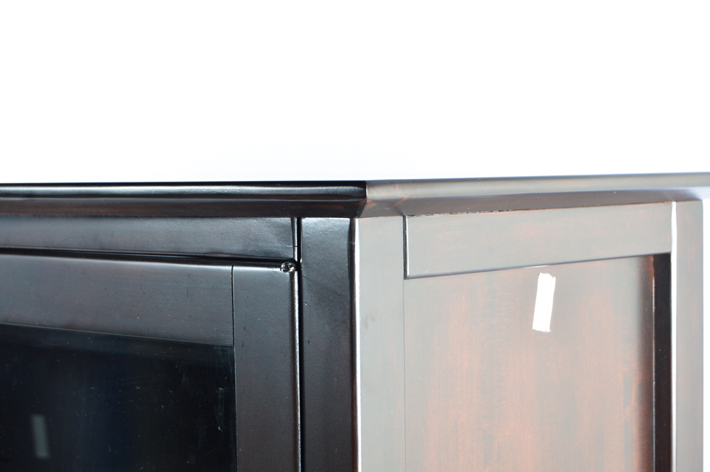 Walter E. Smithe Custom Entertainment Center with Shelving