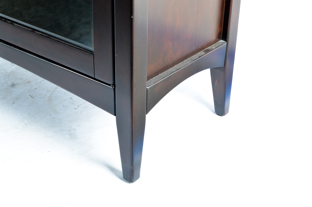 Walter E. Smithe Custom Entertainment Center with Shelving