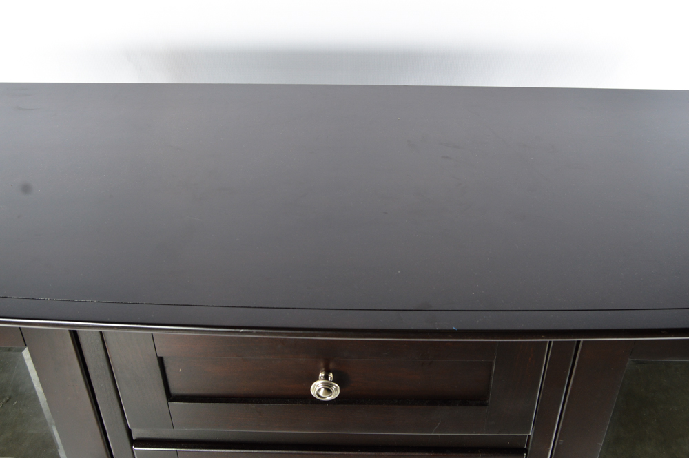 Walter E. Smithe Custom Entertainment Center with Shelving