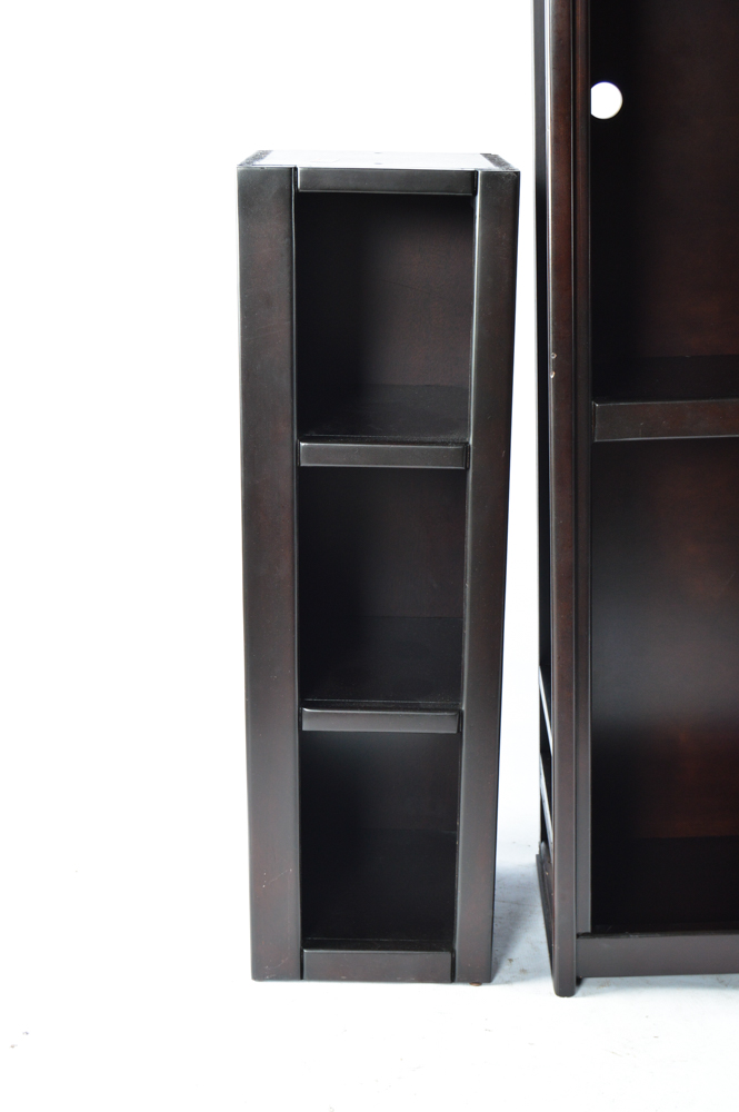 Walter E. Smithe Custom Entertainment Center with Shelving