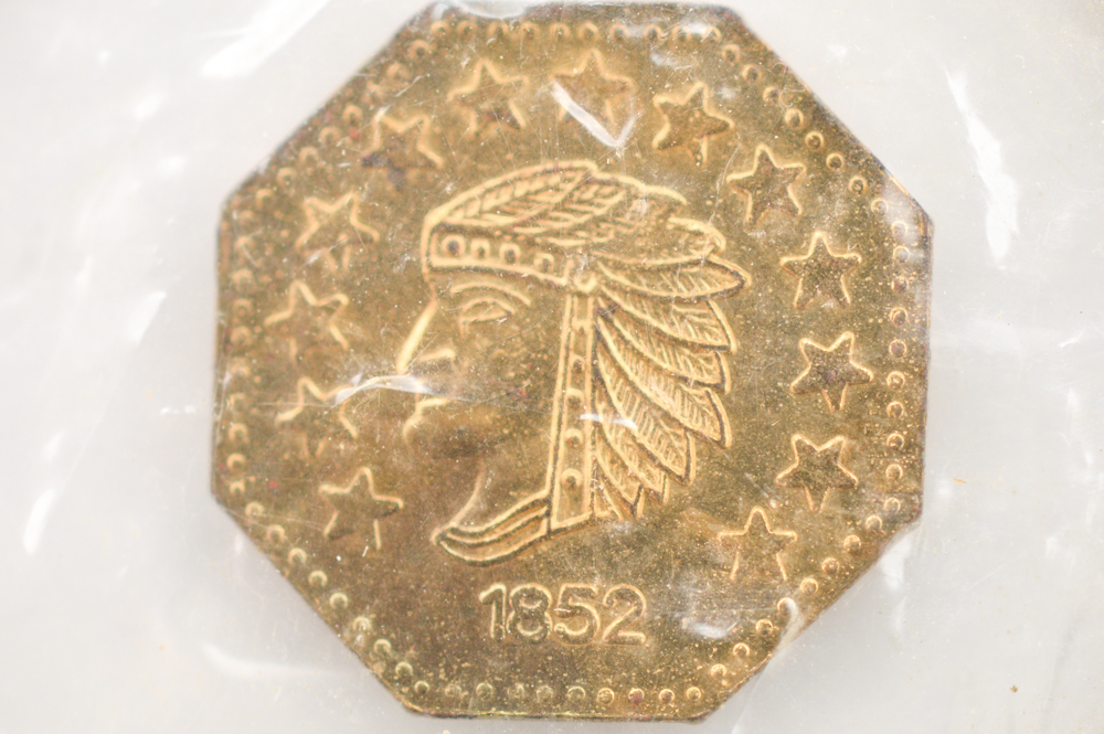 1852 California Gold Token Replica