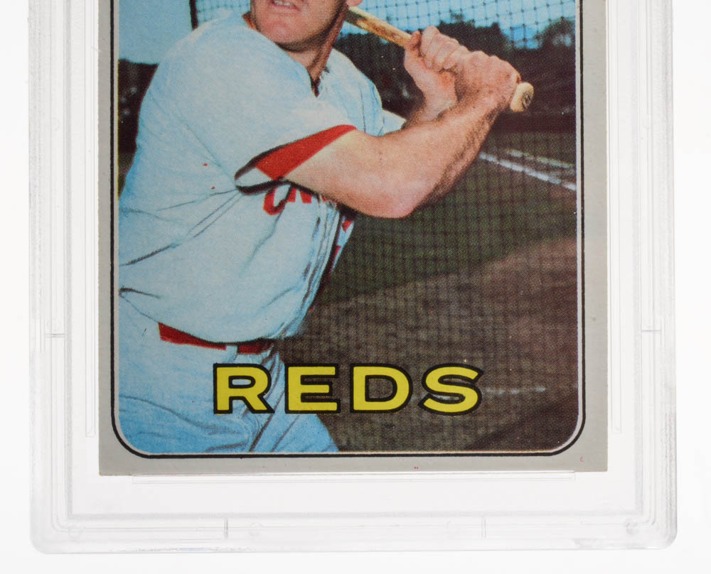 1969 Pete Rose Reds PSA Graded Topps Baseball Card