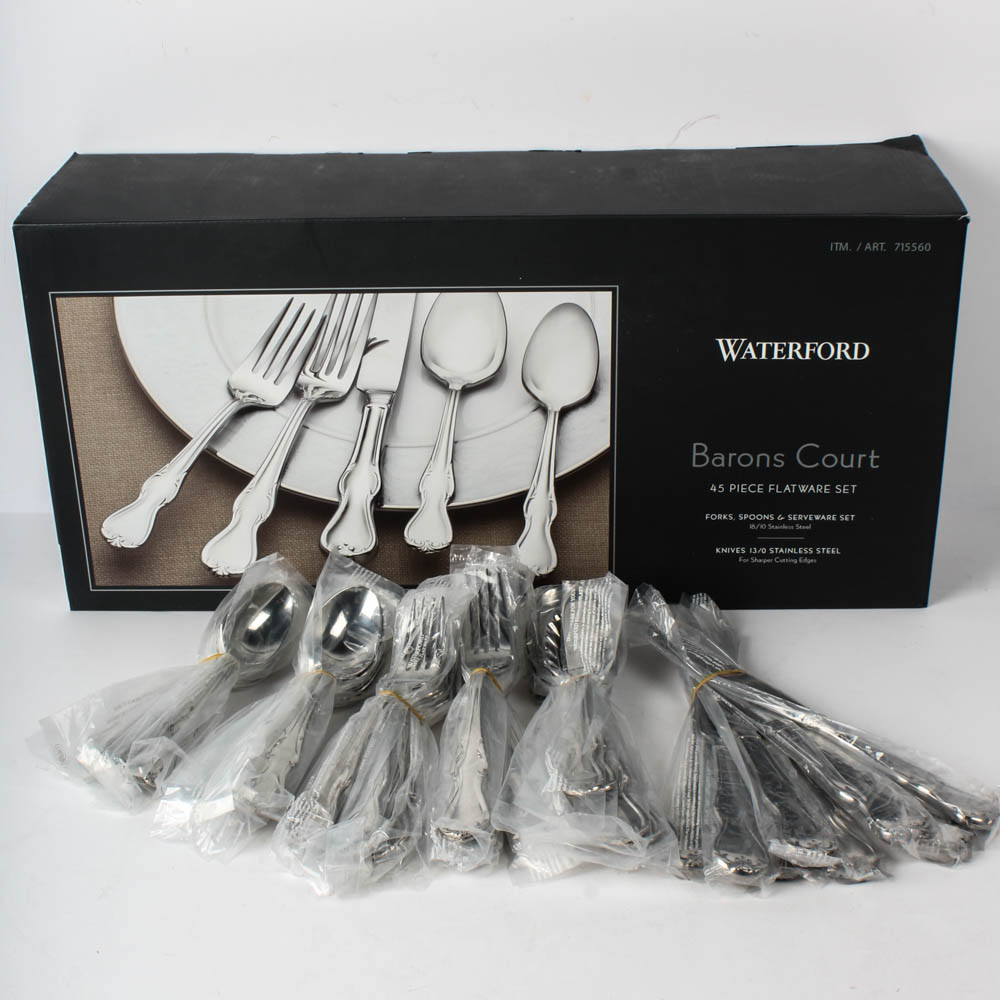 Waterford "Baron's Court" 45 Piece Flatware Set