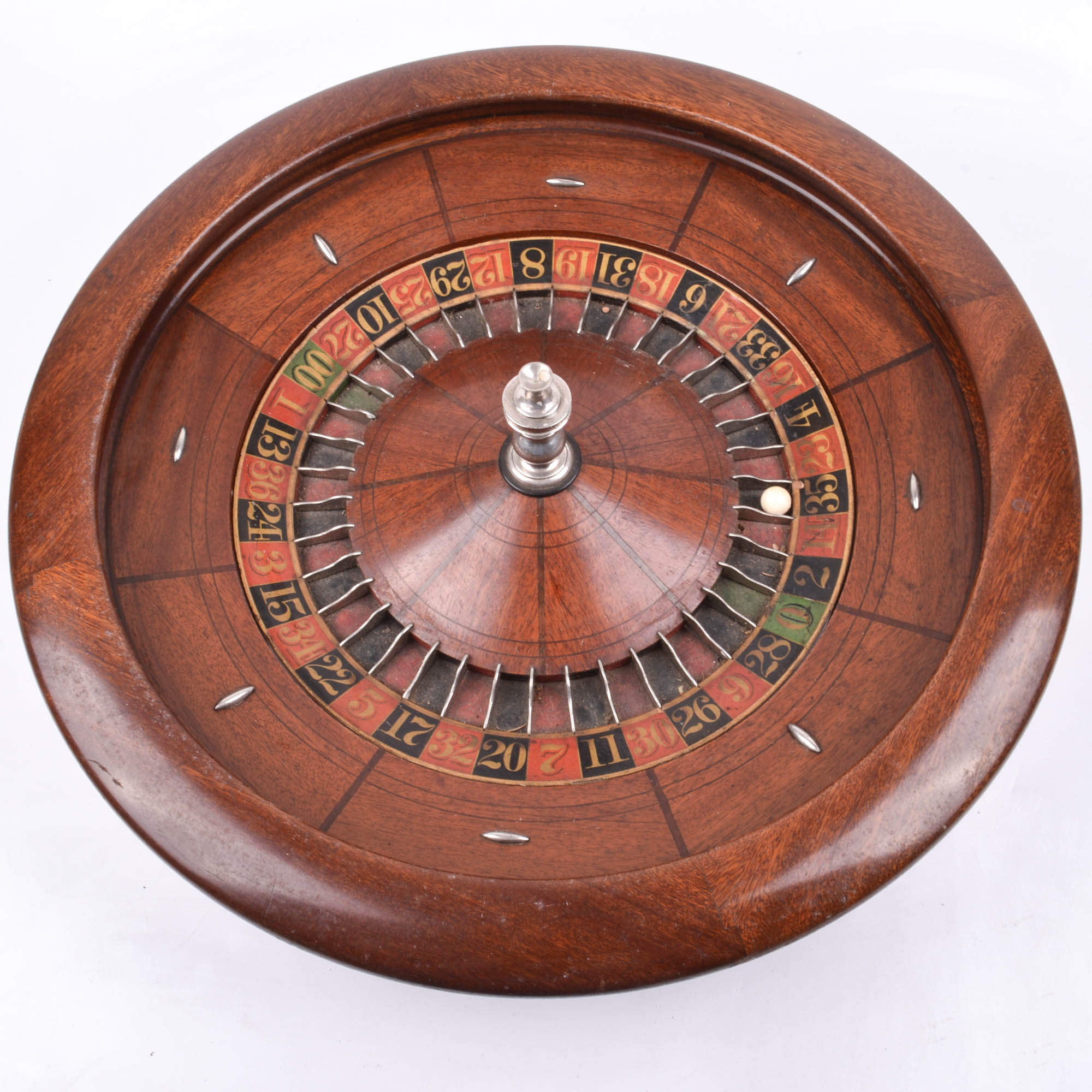 Vintage Roulette Wheel with Matching Table Mat