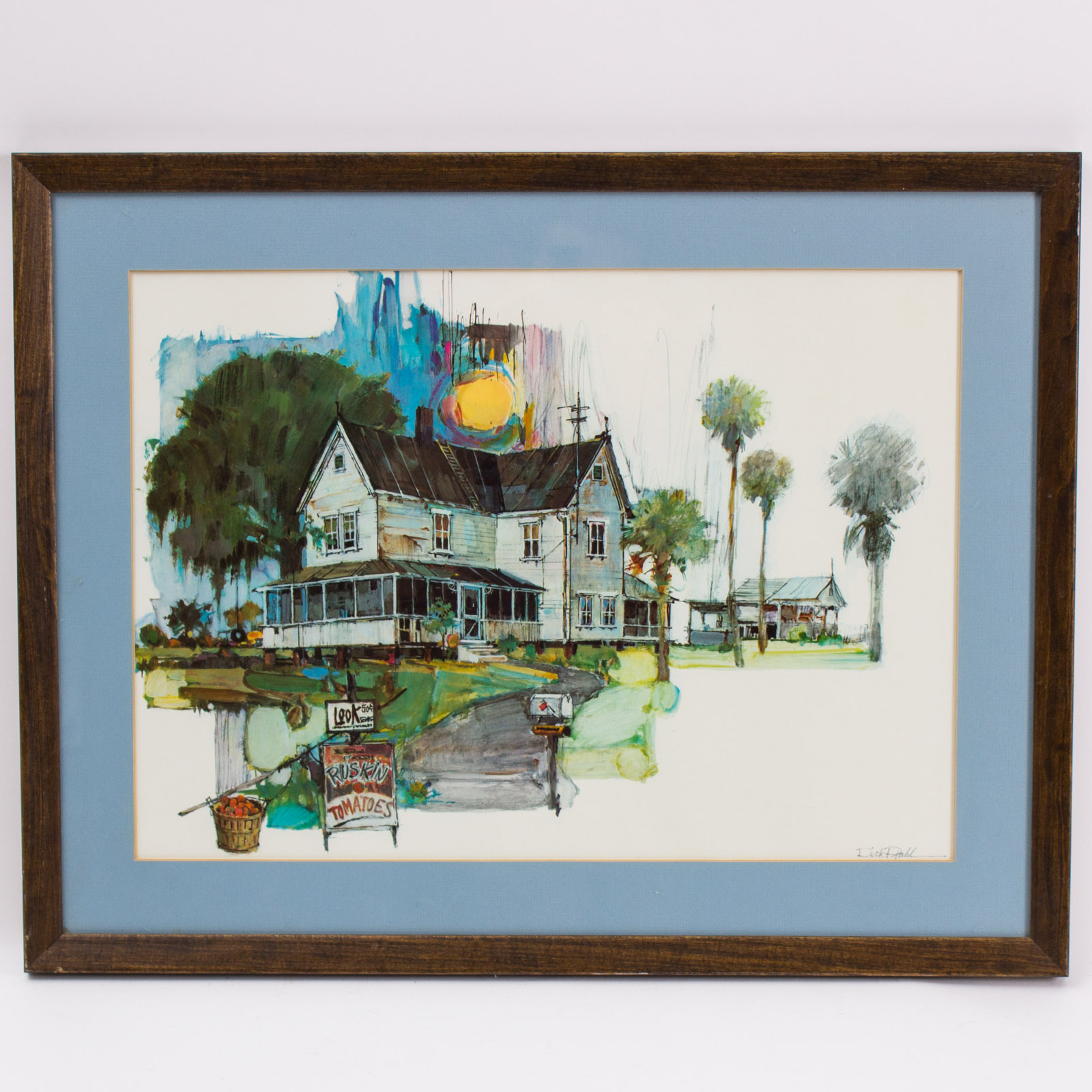 Dick Pfahl Signed Offset Lithograph