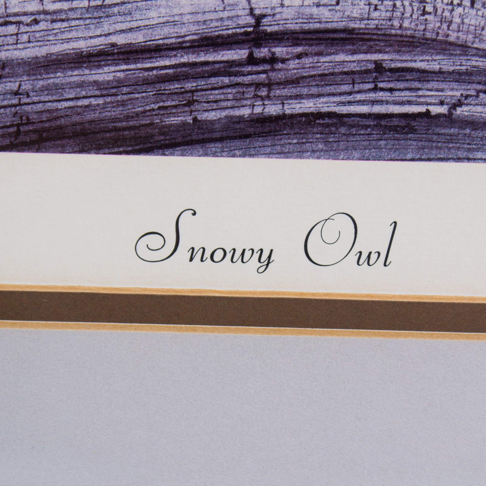 Reagan Ward "Snowy Owl" Signed Limited Edition Offset Lithograph