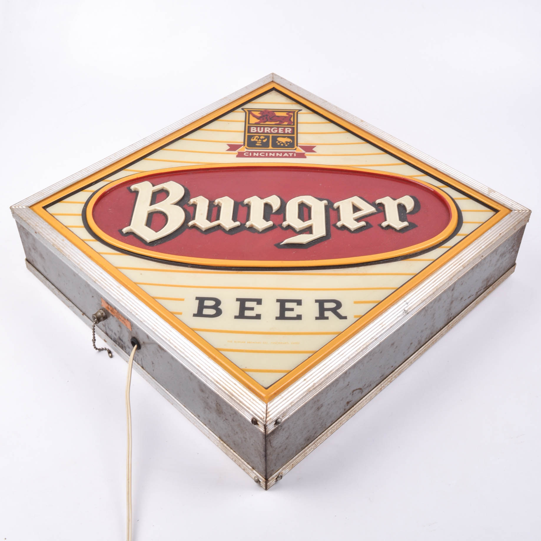 Vintage Burger Beer Illuminated Sign
