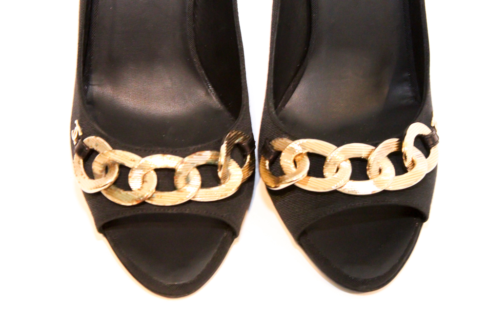 Chanel Peep Toe Pumps