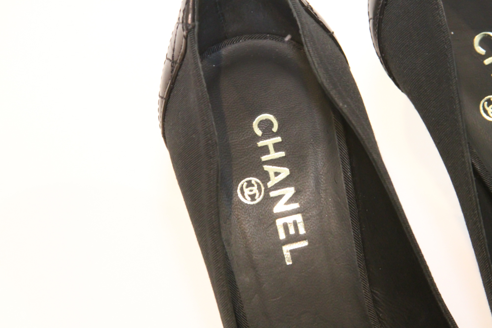 Chanel Peep Toe Pumps