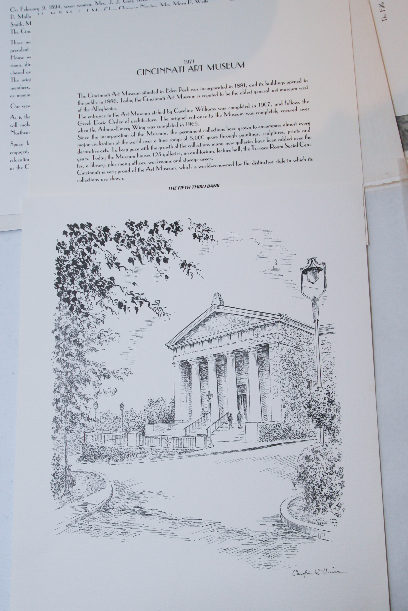 Collection of Caroline Williams Historic Cincinnati Prints