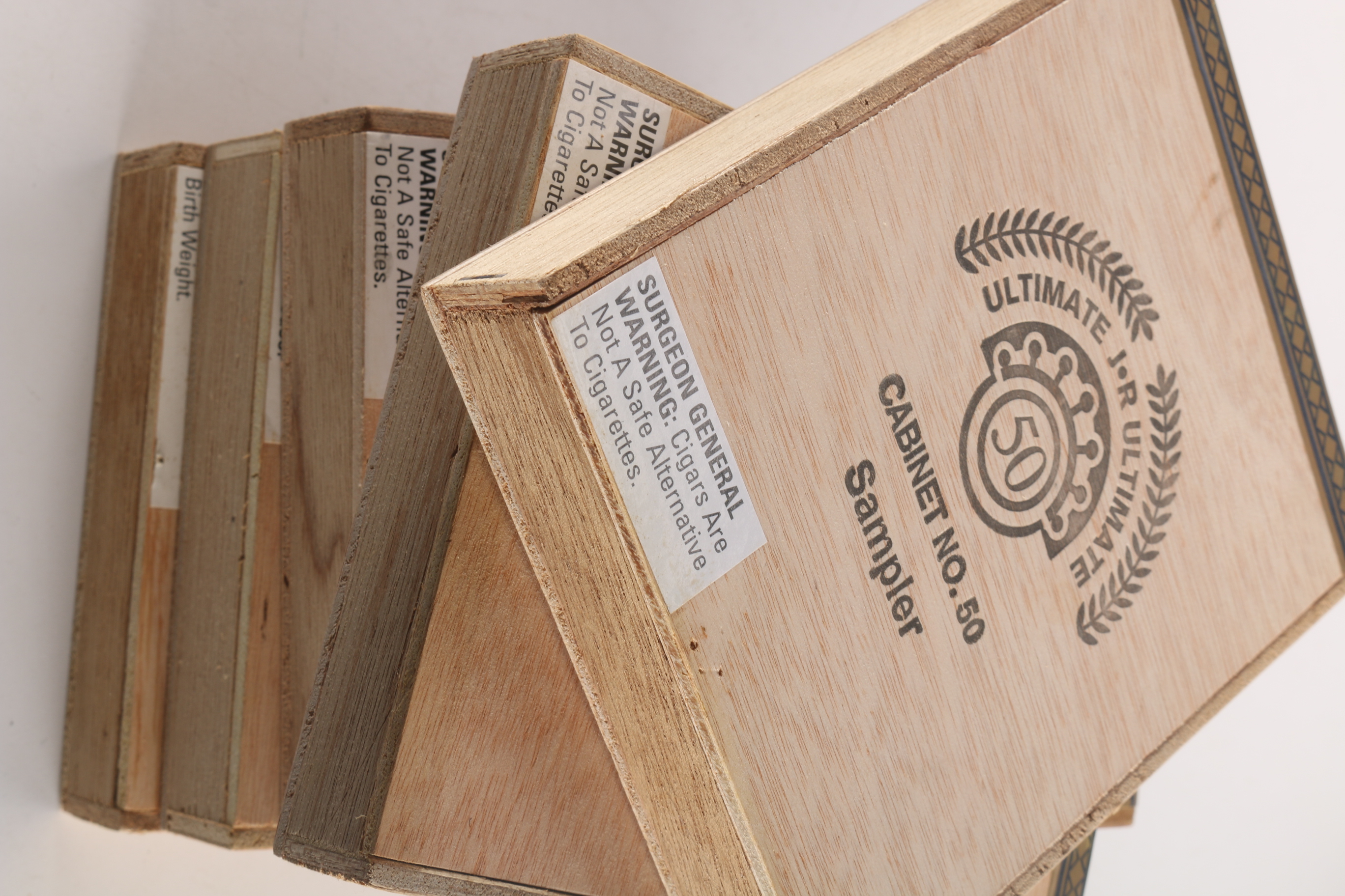 Assorted Cigar and Other Wooden Boxes