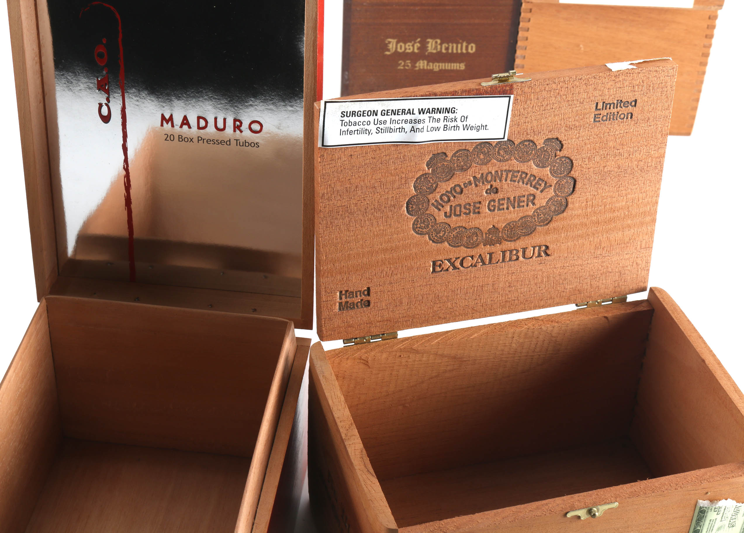 Assorted Cigar and Other Wooden Boxes