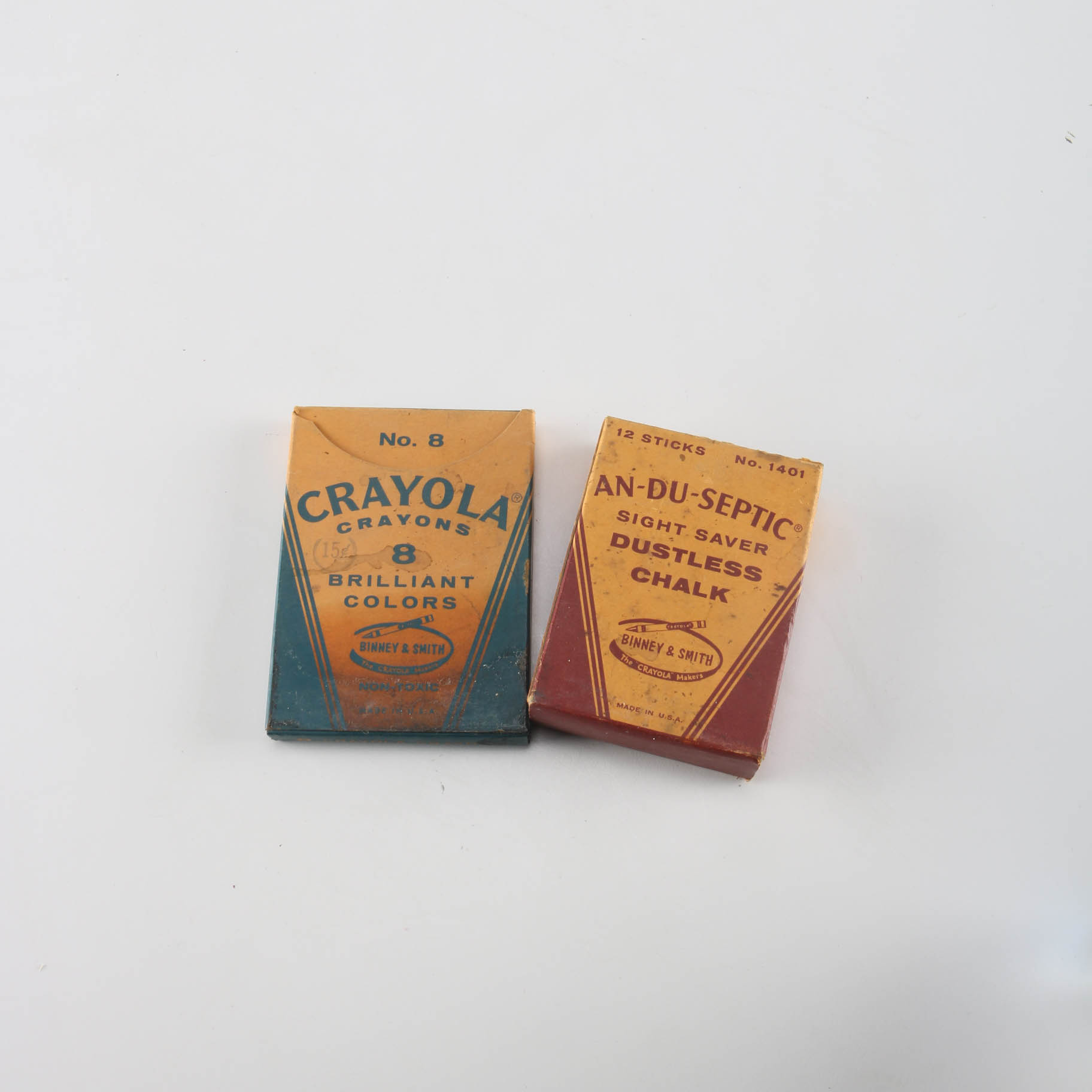 Vintage  Binney & Smith Crayola Crayons and Dustless Chalk Set