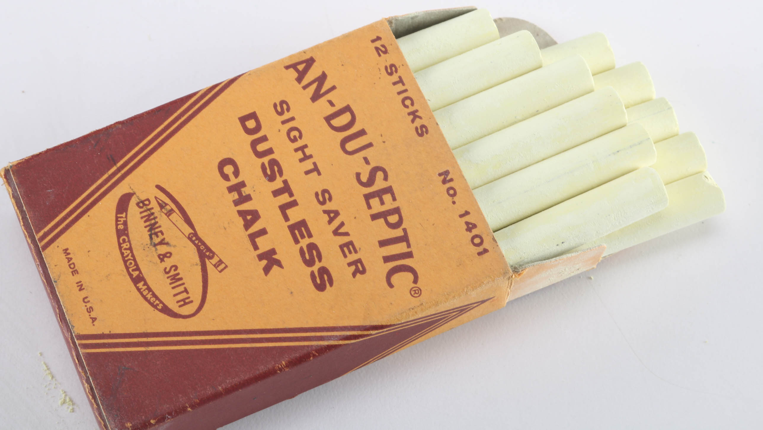 Vintage  Binney & Smith Crayola Crayons and Dustless Chalk Set