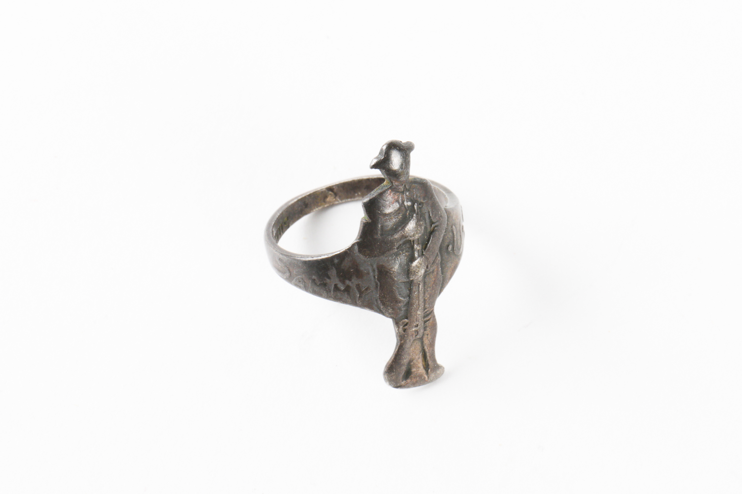 Sterling Silver Military Ring