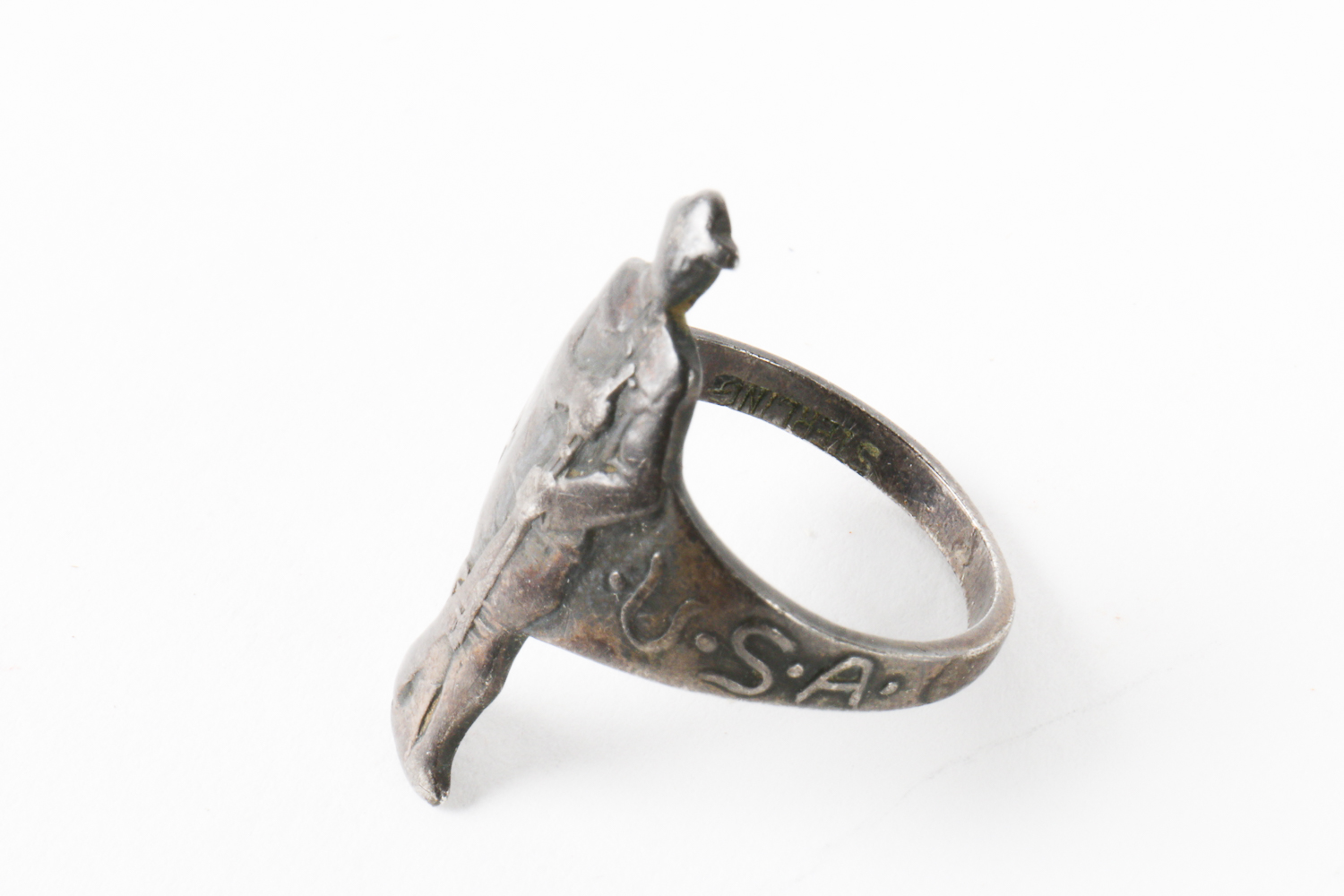 Sterling Silver Military Ring