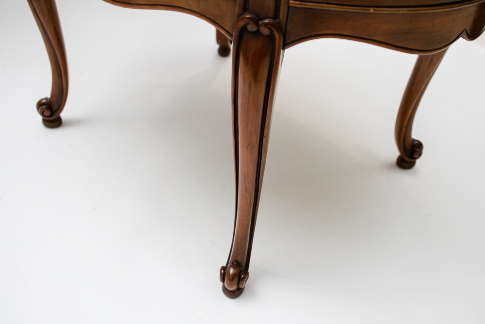 Pair of Weiman Heirloom Marble Topped Antique End Tables
