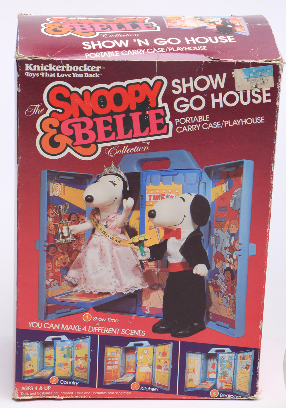 1980s Knickerbocker "Snoopy & Belle" Fashion Dolls with Other Vintage Snoopy Toys