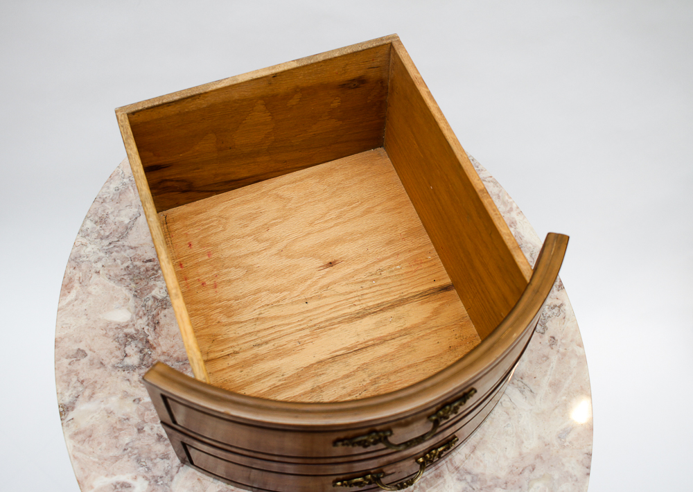 Pair of Weiman Heirloom Marble Topped Antique End Tables
