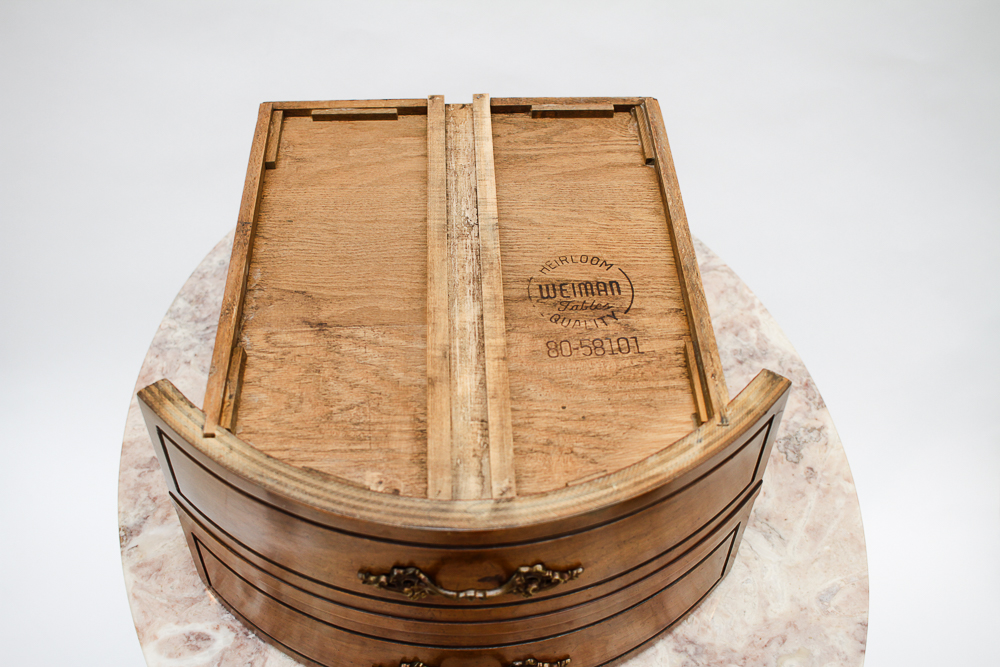 Pair of Weiman Heirloom Marble Topped Antique End Tables