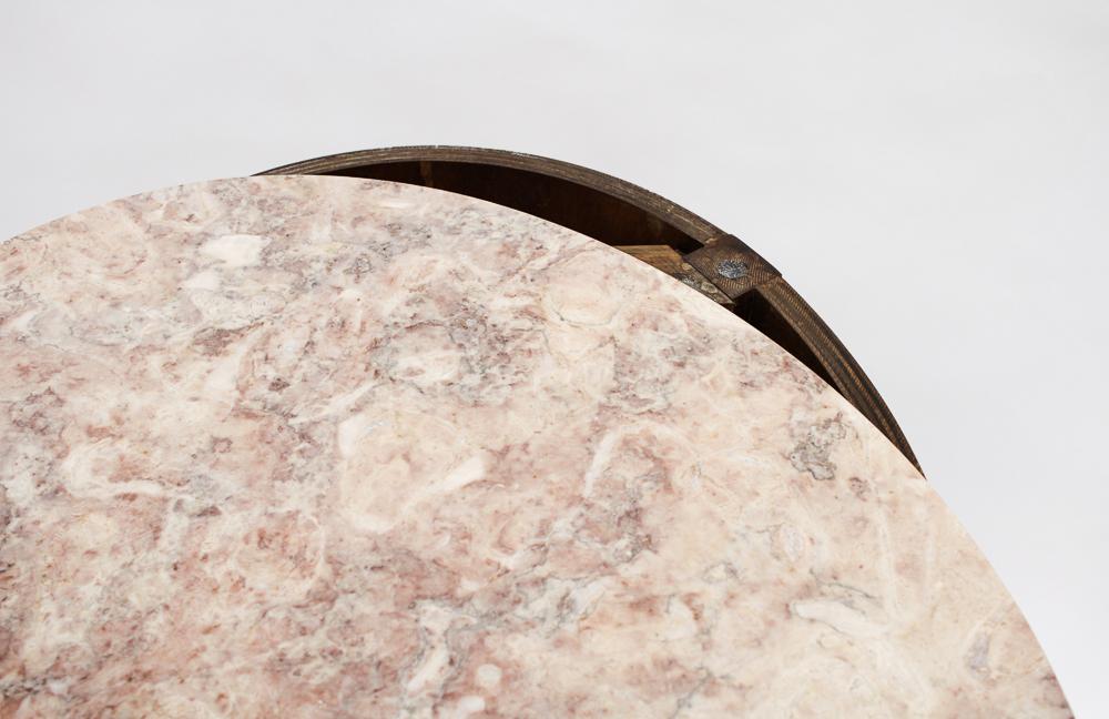 Pair of Weiman Heirloom Marble Topped Antique End Tables