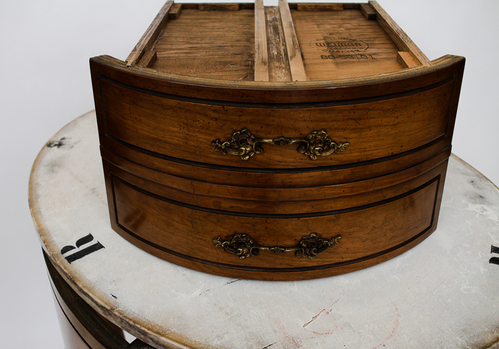 Pair of Weiman Heirloom Marble Topped Antique End Tables