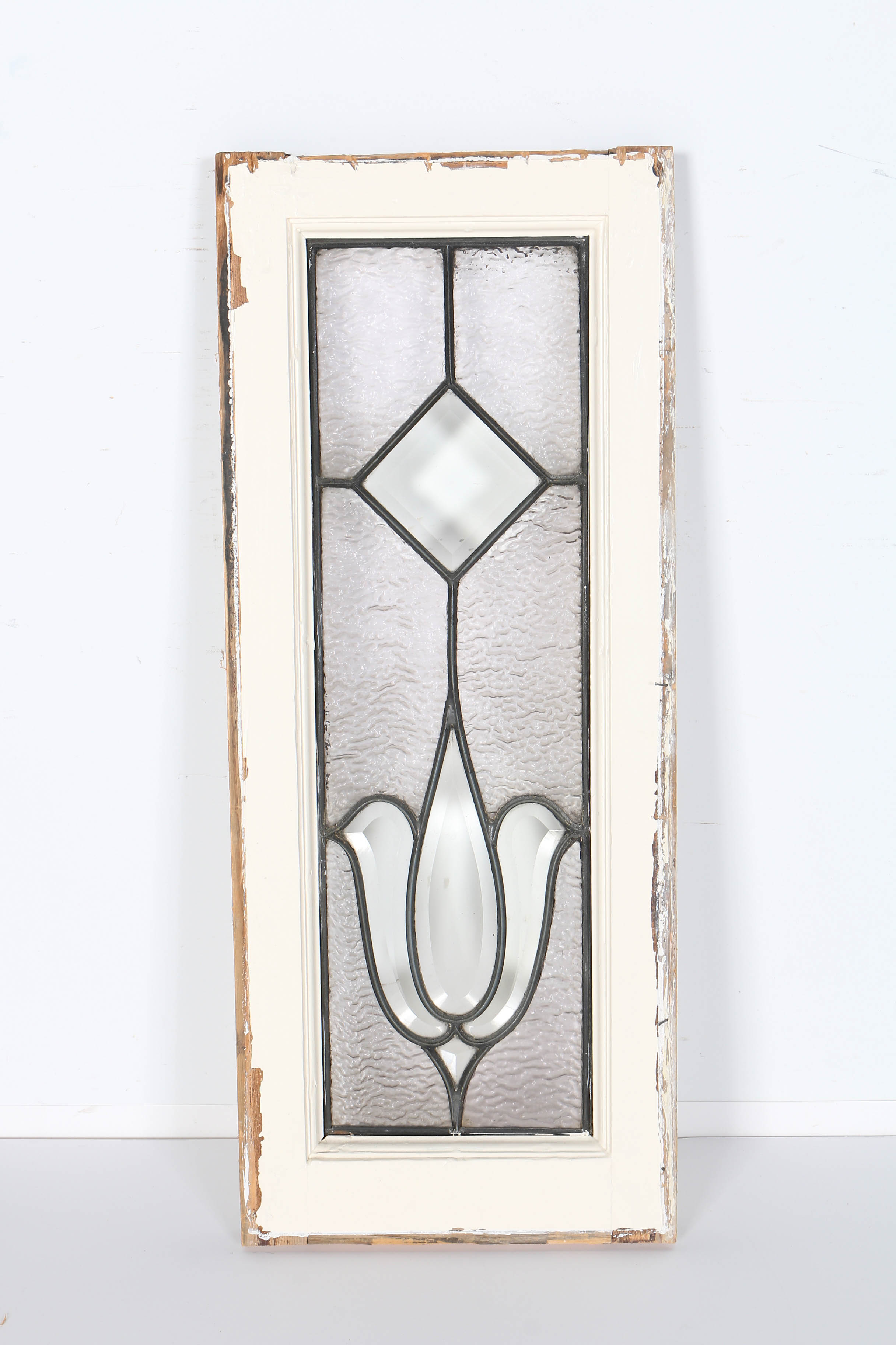 Pair of Antique Stained Glass Windows