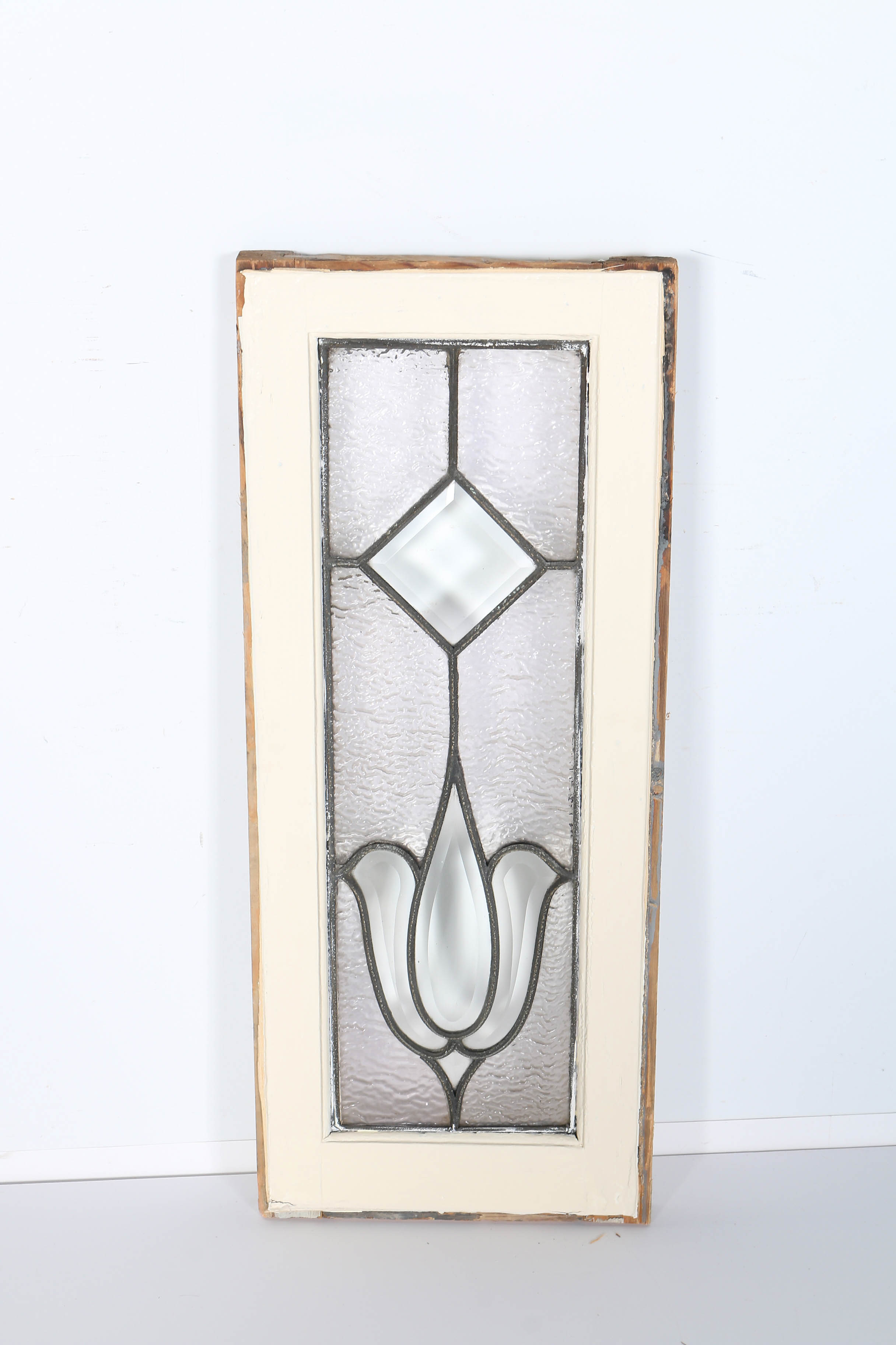 Pair of Antique Stained Glass Windows