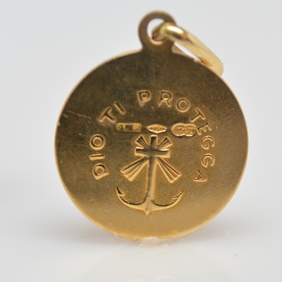 Two 18K Yellow Gold Religious Charms/Pendant