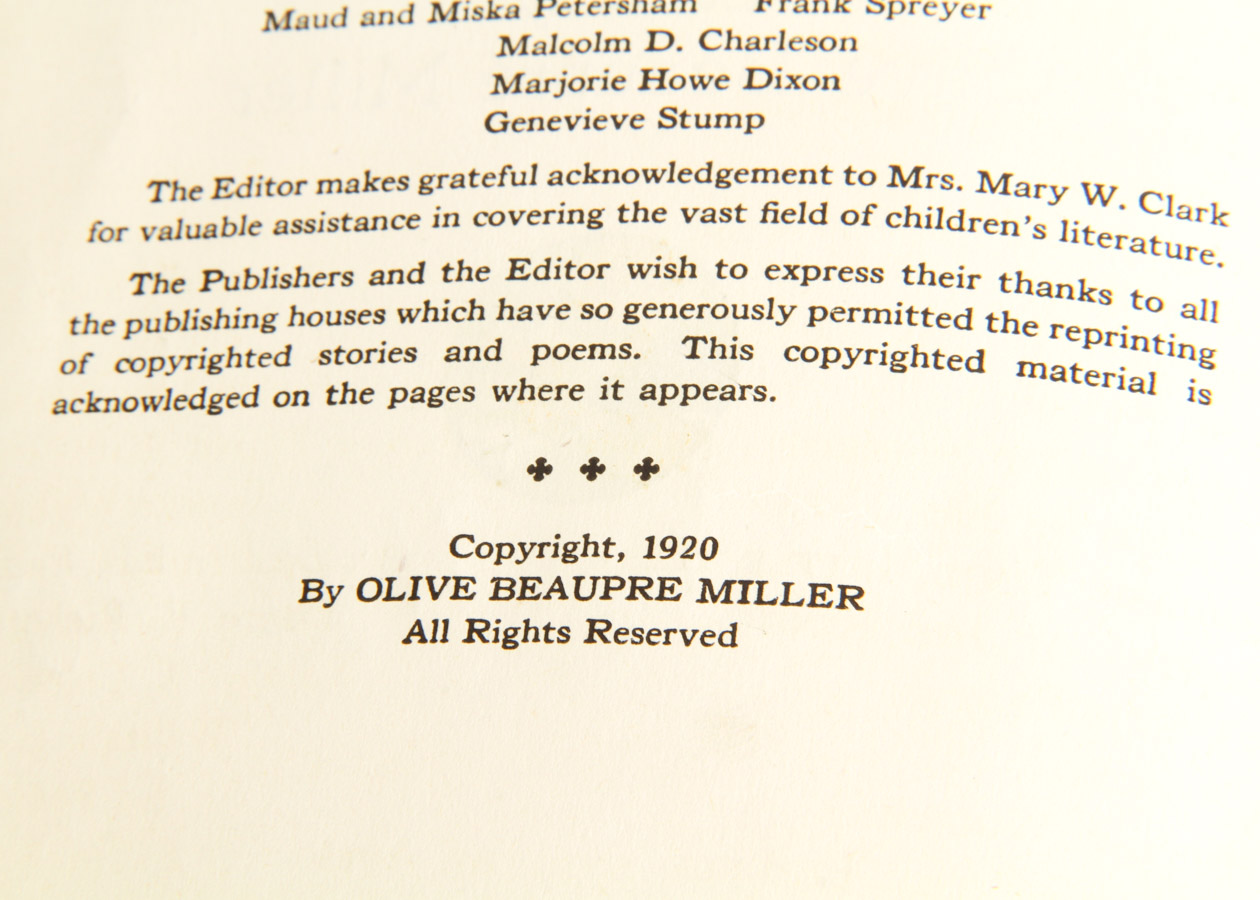 1920s Five Volume Set of "My Bookhouse" Nursery Rhymes