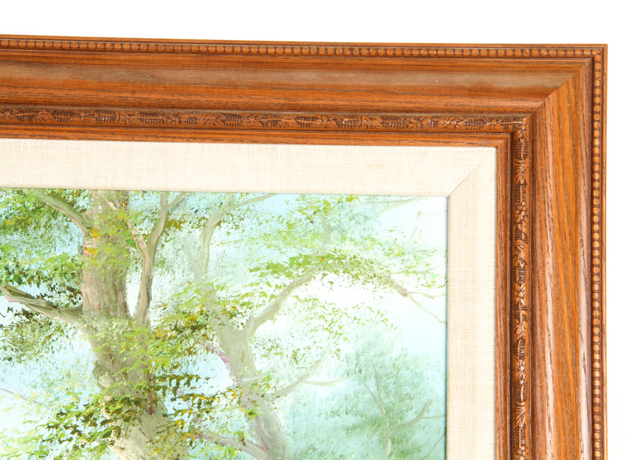 Original R. Danford Oil on Canvas Waterfall Painting