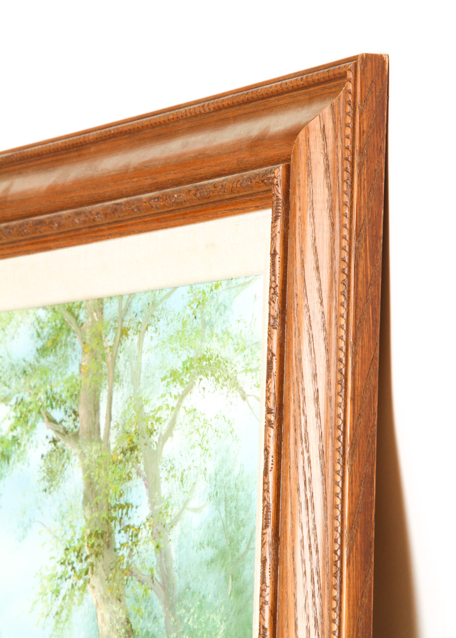 Original R. Danford Oil on Canvas Waterfall Painting