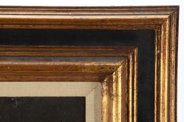 Guszich Signed Original Judaica Oil on Canvas Portrait of Rabbi