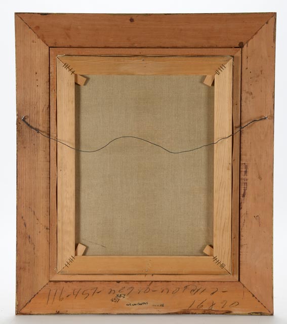 Guszich Signed Original Judaica Oil on Canvas Portrait of Rabbi