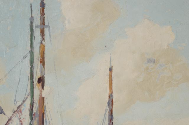 Signe A. Hedlund Original Impressionist Oil Nautical Painting