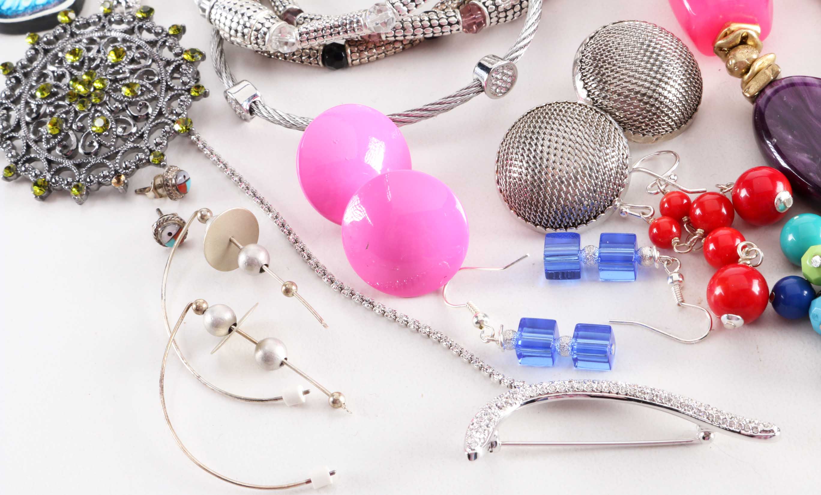 Silver Tone Costume Jewelry