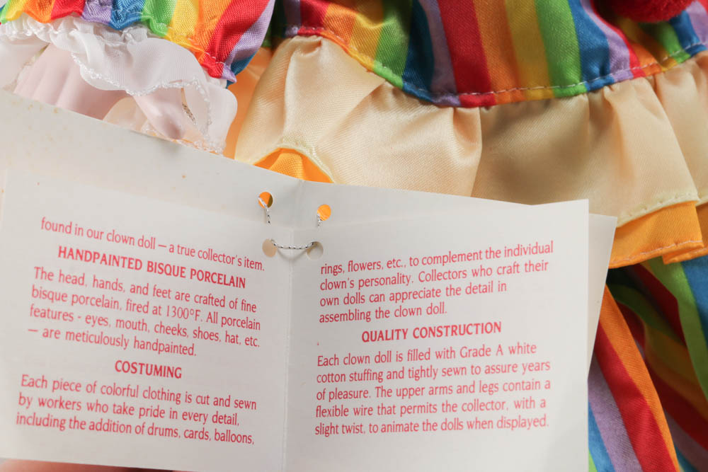 The Heritage Mint Ltd. Porcelain Clown Dolls