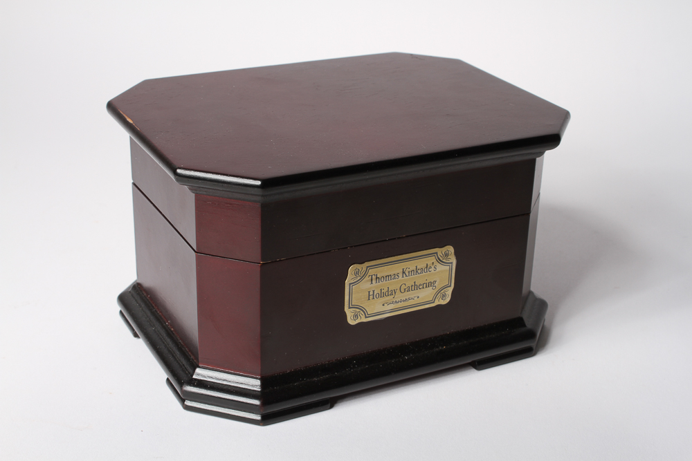 Thomas Kinkade's Holiday Gathering Winter Scene Music Box