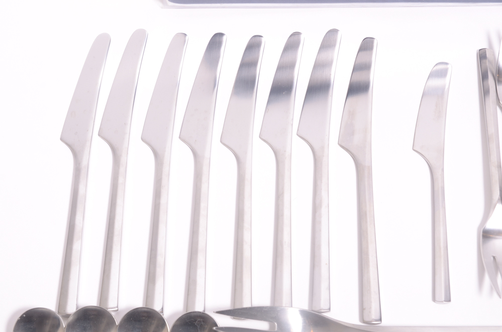 Dansk Parallel Diamond Flatware for Eight Place Settings