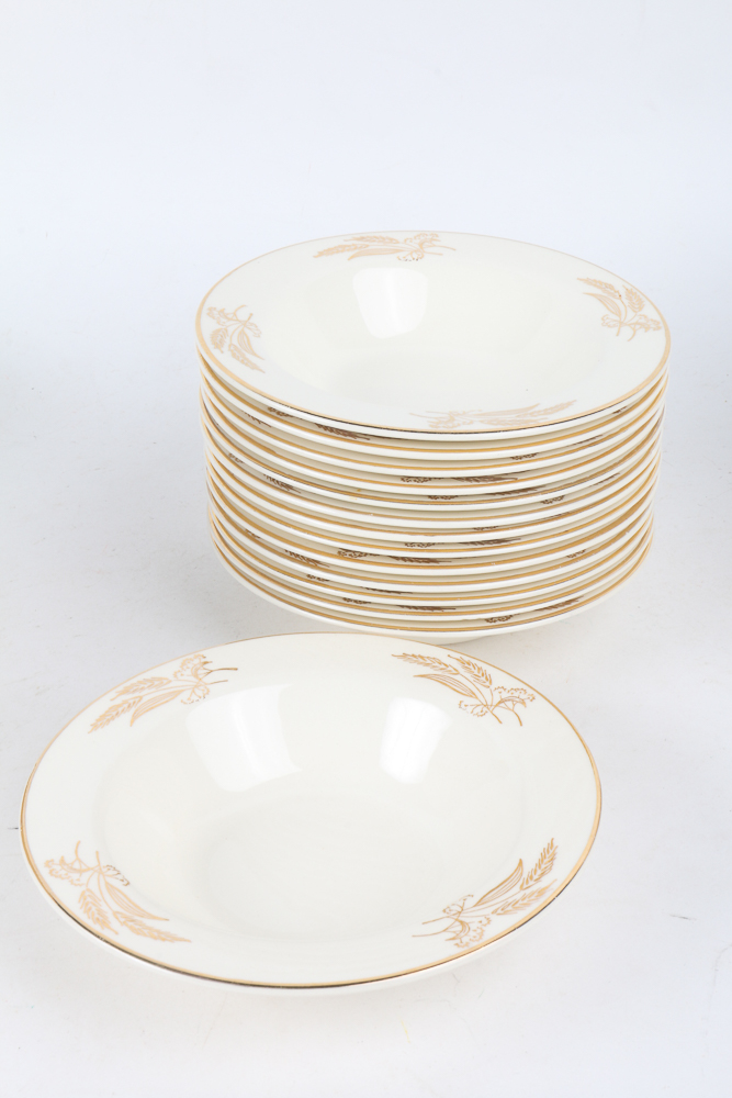 Lifetime "Prairie Gold" China Tableware Set