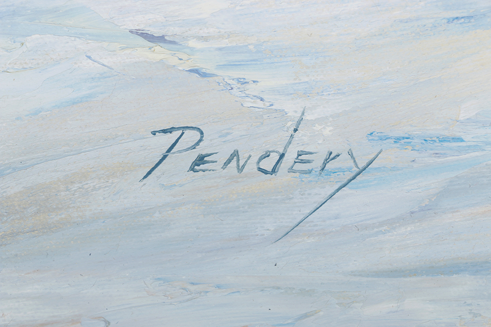 Nancy Pendery Oil Painting on Canvas "The Smoke House"