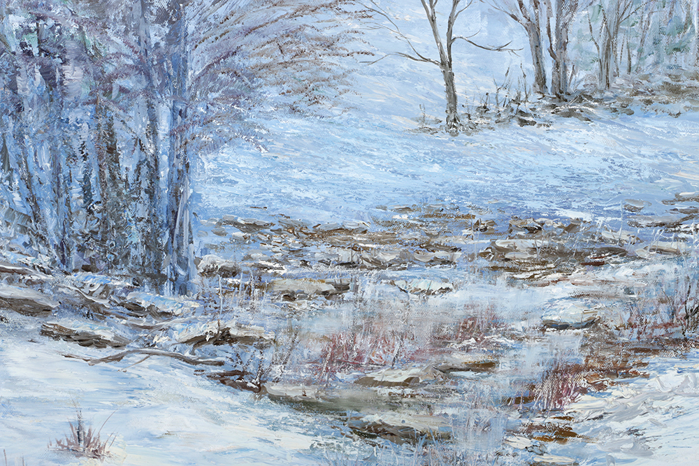 Nancy Pendery Oil Painting on Canvas "The Smoke House"