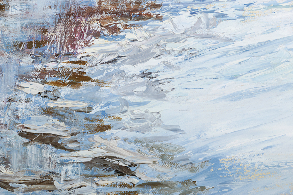 Nancy Pendery Oil Painting on Canvas "The Smoke House"