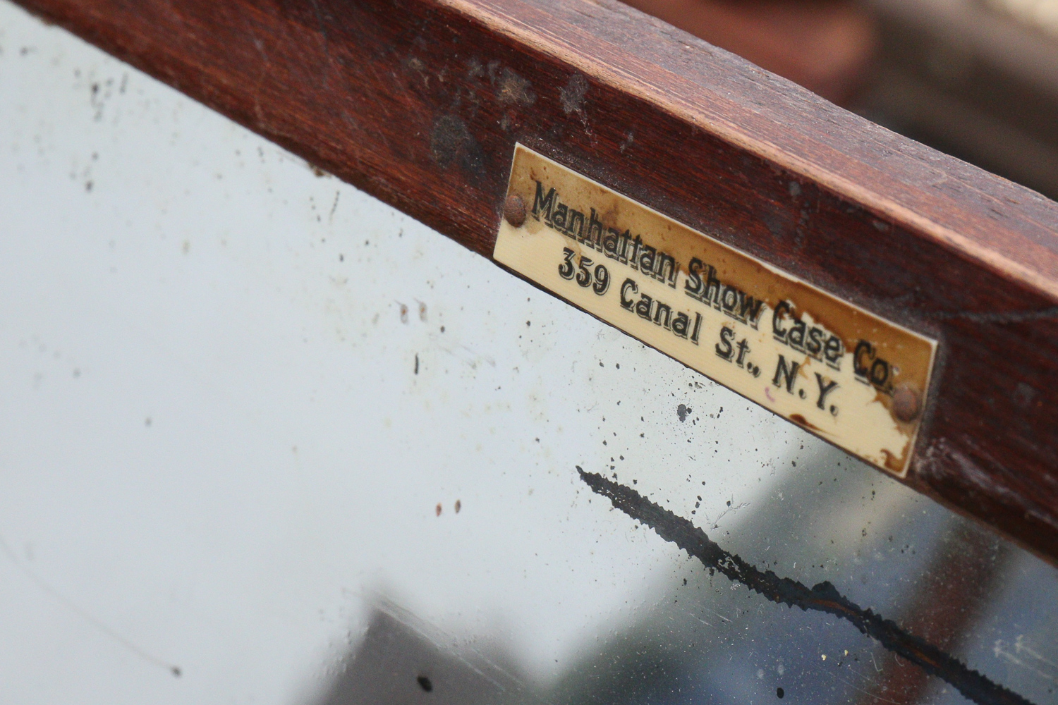 Antique Glass Display Cabinet