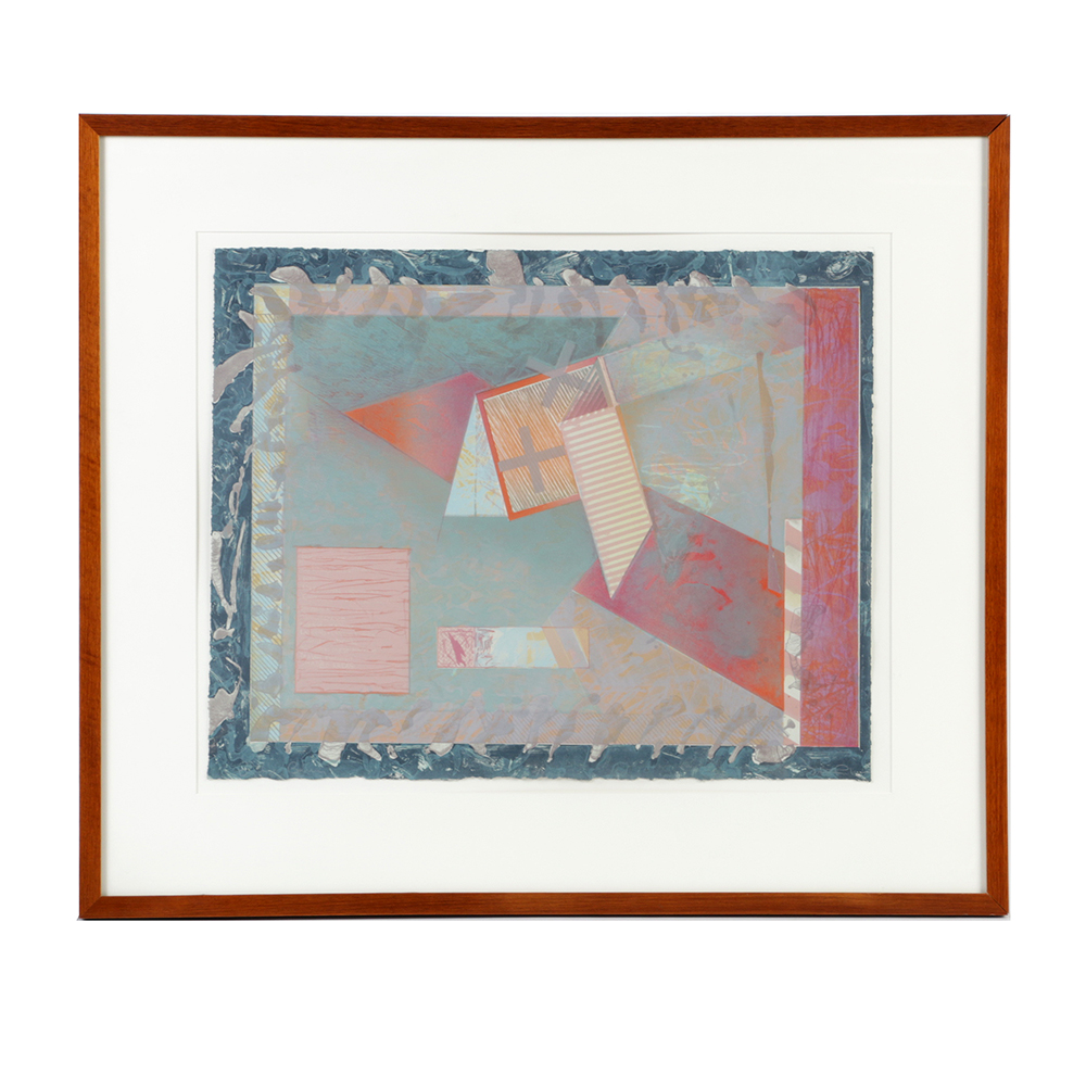 Tony Rubey Limited Edition Lithograph on Paper "Bridge Barrier"